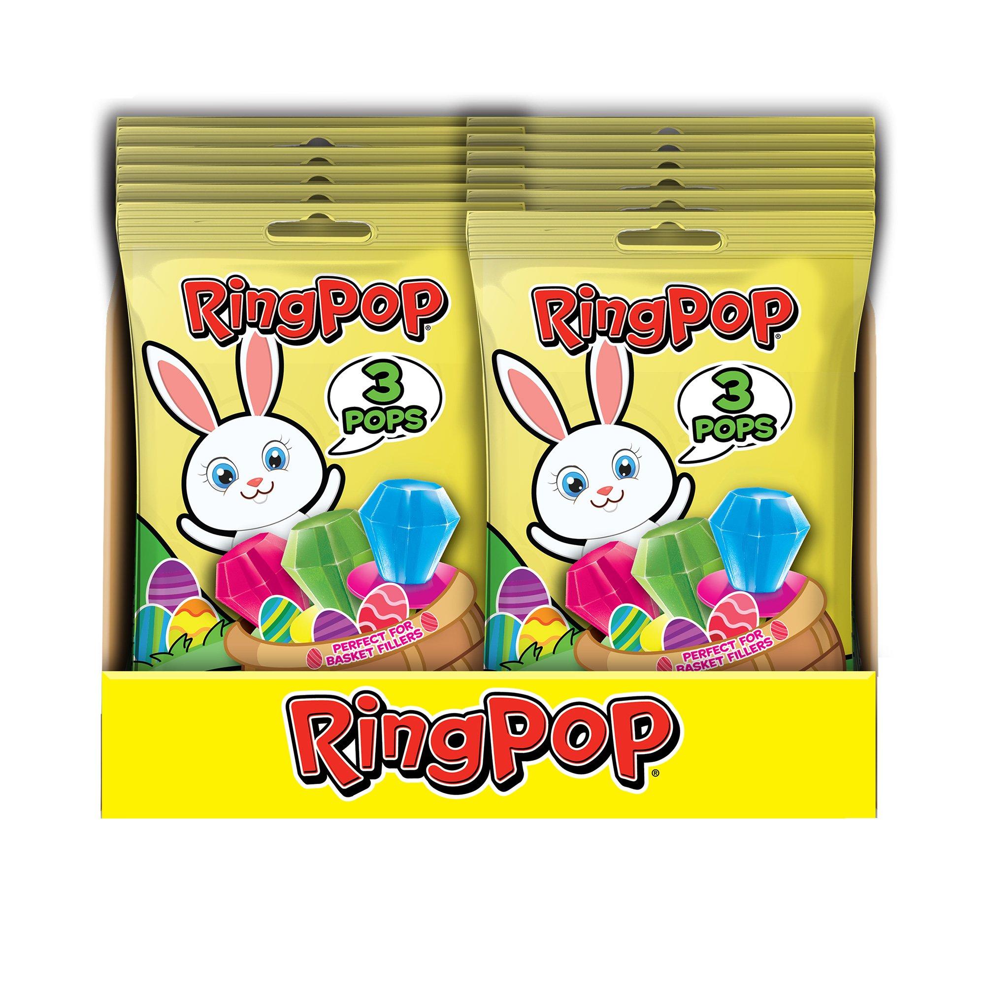 Easter Ring Pop Bag, 3pc - Fruity Flavors