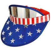 Patriotic American Flag Visor for Adults, One Size