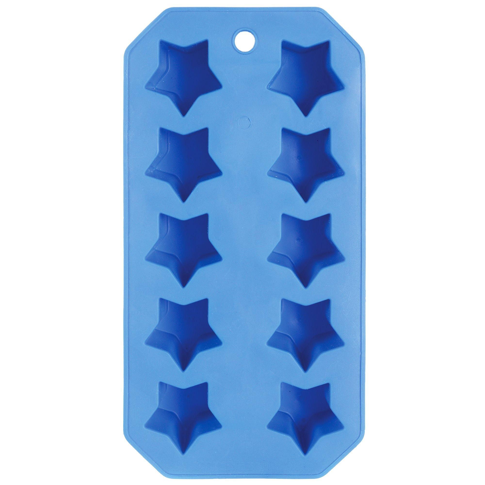 Blue Star Plastic Ice Tray, 10 Cavities