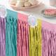 Enchanted Unicorn Striped Table Skirt, 10ft x 29in