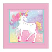 Enchanted Unicorn Customizable Birthday Chalkboard Easel Sign, 12in x 12in