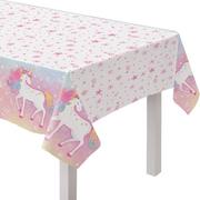 Enchanted Unicorn Plastic Table Cover, 54in x 96in
