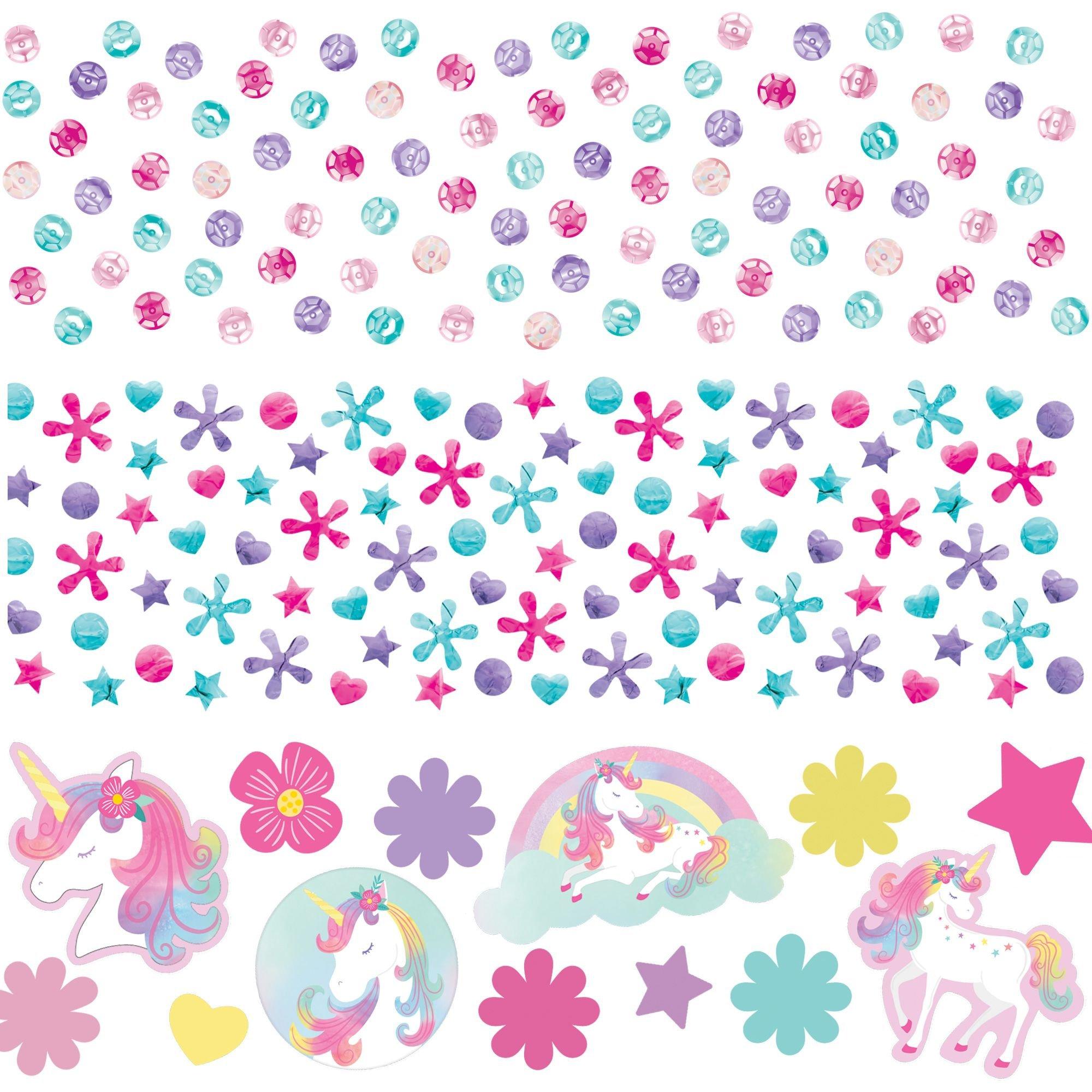 Enchanted Unicorn Confetti, 12oz Party City