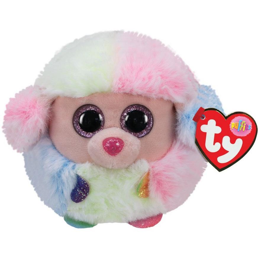 Rainbow Poodle Plush - Ty Puffies
