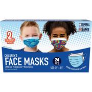 Disposable Protective Face Masks for Kids, Ages 8 and Up, 24ct