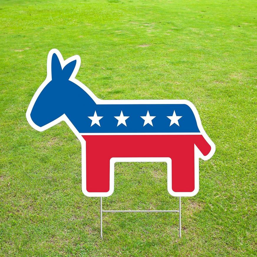 Democratic Donkey Yard Sign