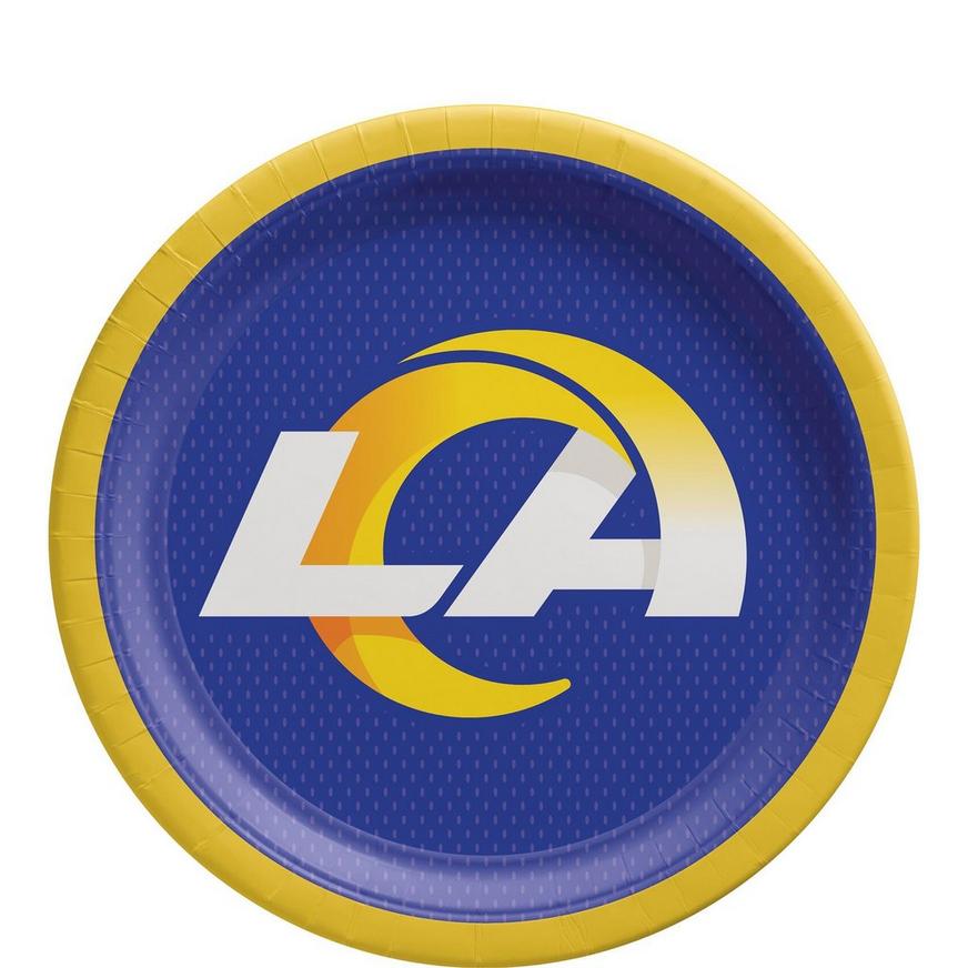 Los Angeles Rams Paper Lunch Plates, 9in, 18ct
