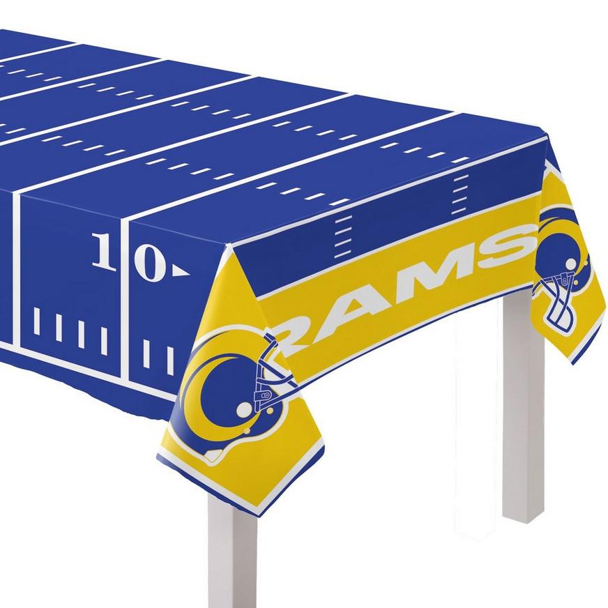 Los Angeles Rams Plastic Table Cover, 54in x 96in