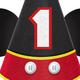 Mickey Mouse Forever 1st Birthday Cardstock & Fabric Party Hat, 5in x 7in