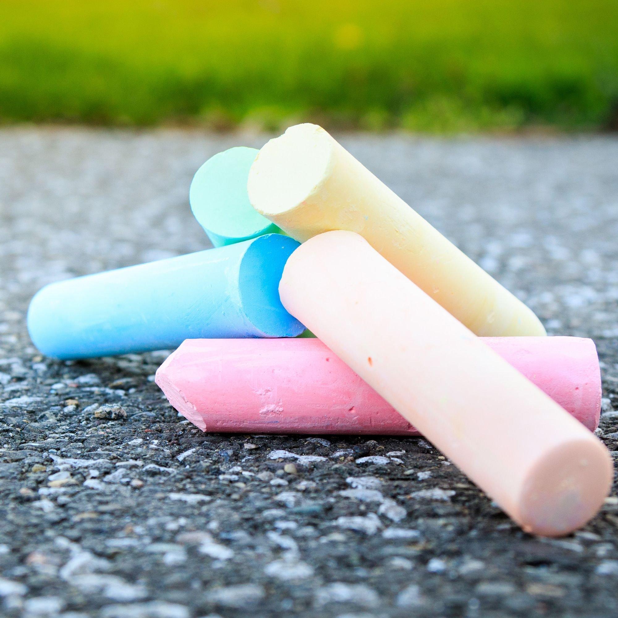 Assorted Color Sidewalk Chalk | 50 Pcs