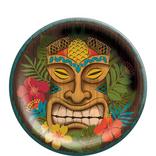 Vintage Tiki Paper Lunch Plates, 8.5in, 50ct