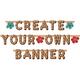 Vintage Tiki Create Your Own Cardstock Banner