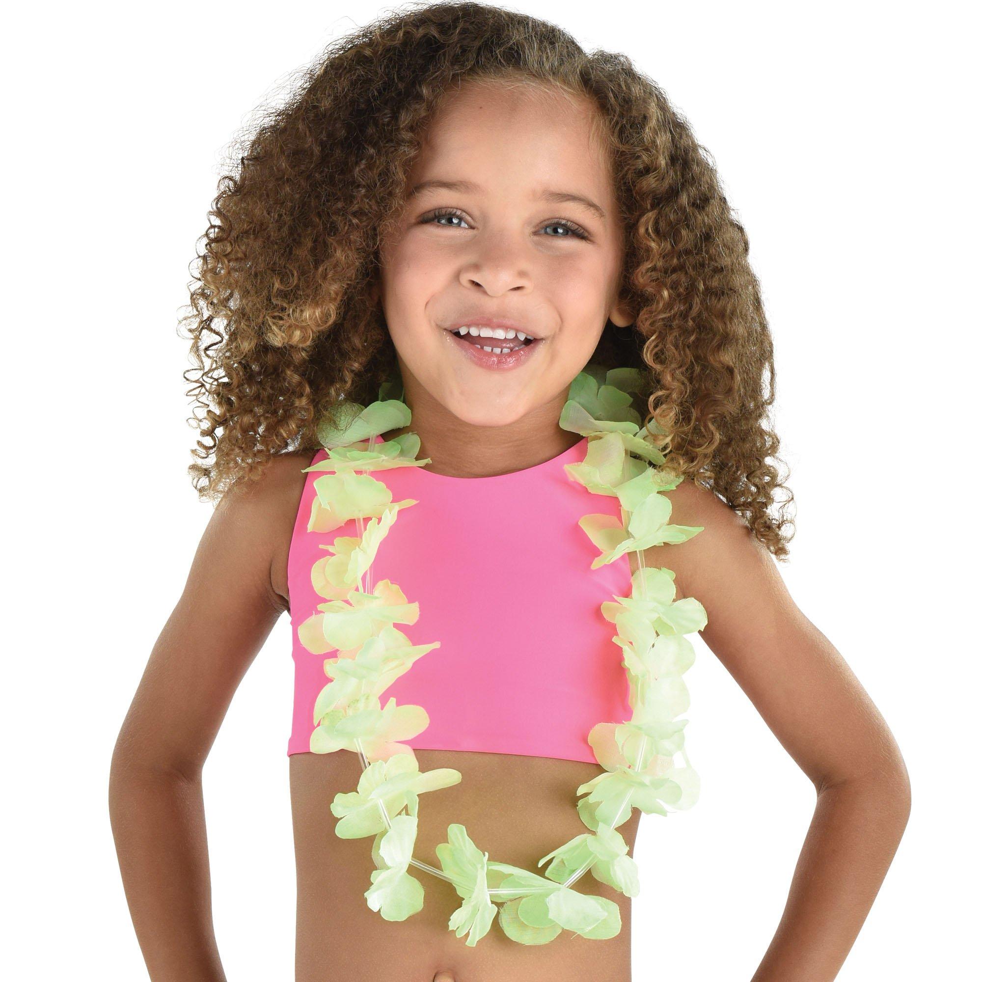 Multicolor Fabric Leis for Kids, 30in, 6ct