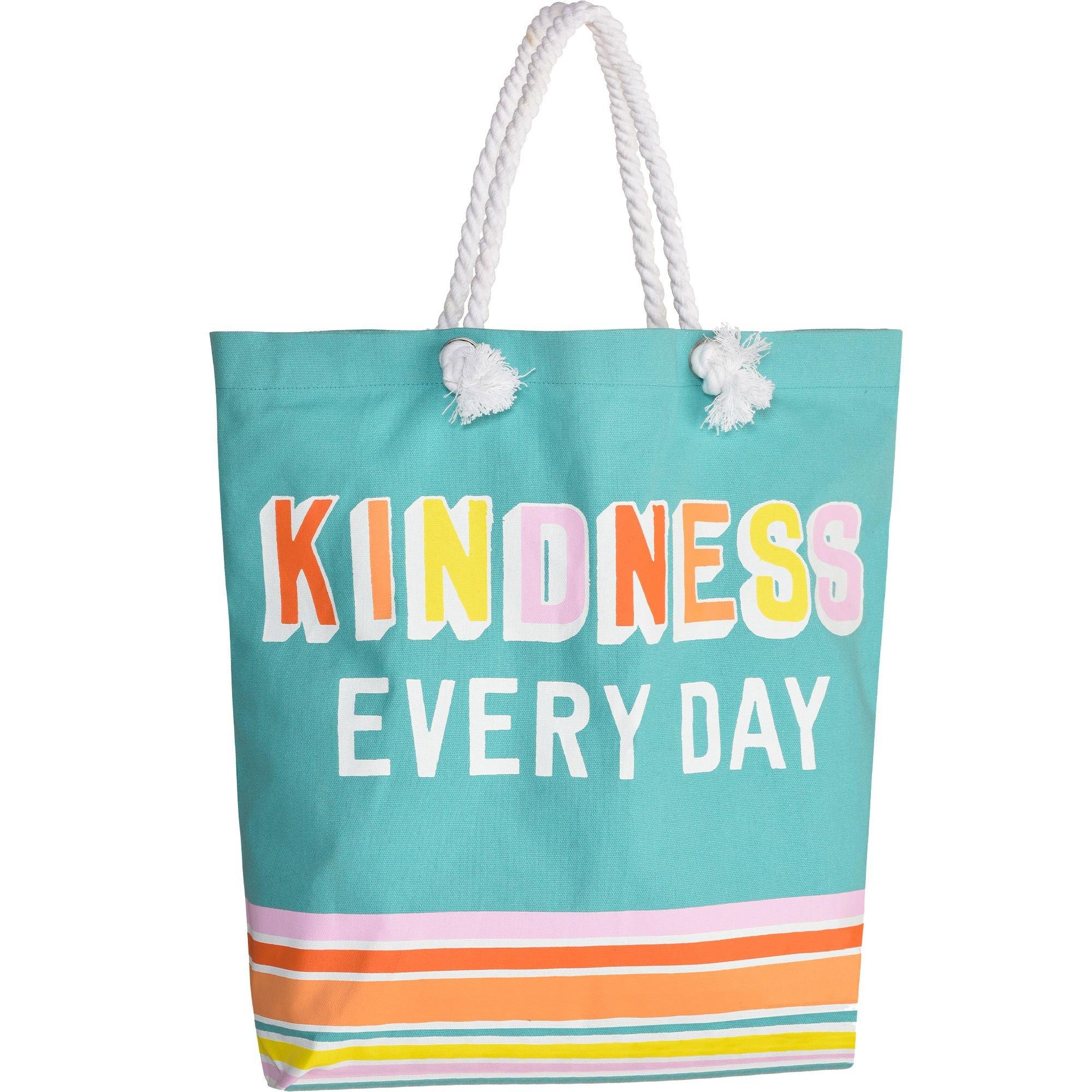 Blue Kindness Everyday Cotton Tote Bag 17.5in x 16in Party City