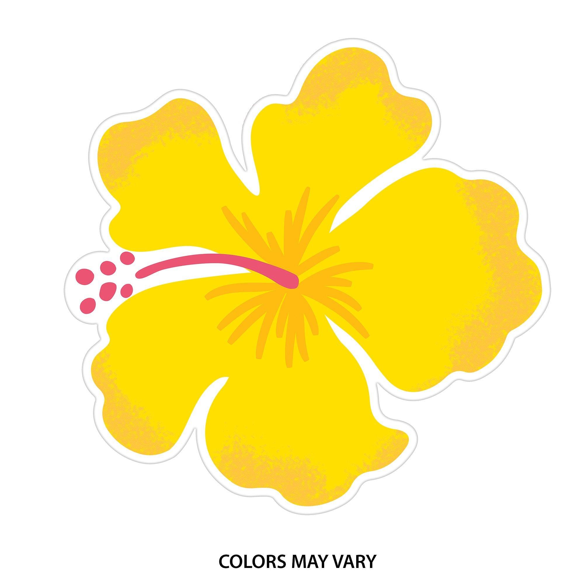 Ladies Black & Yellow Hibiscus Floral Shirt Luau Cruise Festival