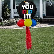 Air-Filled You Did It Graduation Foil & Latex Balloon Yard Sign, 5.75ft