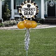 Air-Filled Congrats Grad Foil & Latex Balloon Yard Sign, 5.75ft