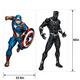 Marvel Powers Unite Black Panther & Captain America Scene Setter, 5.41ft