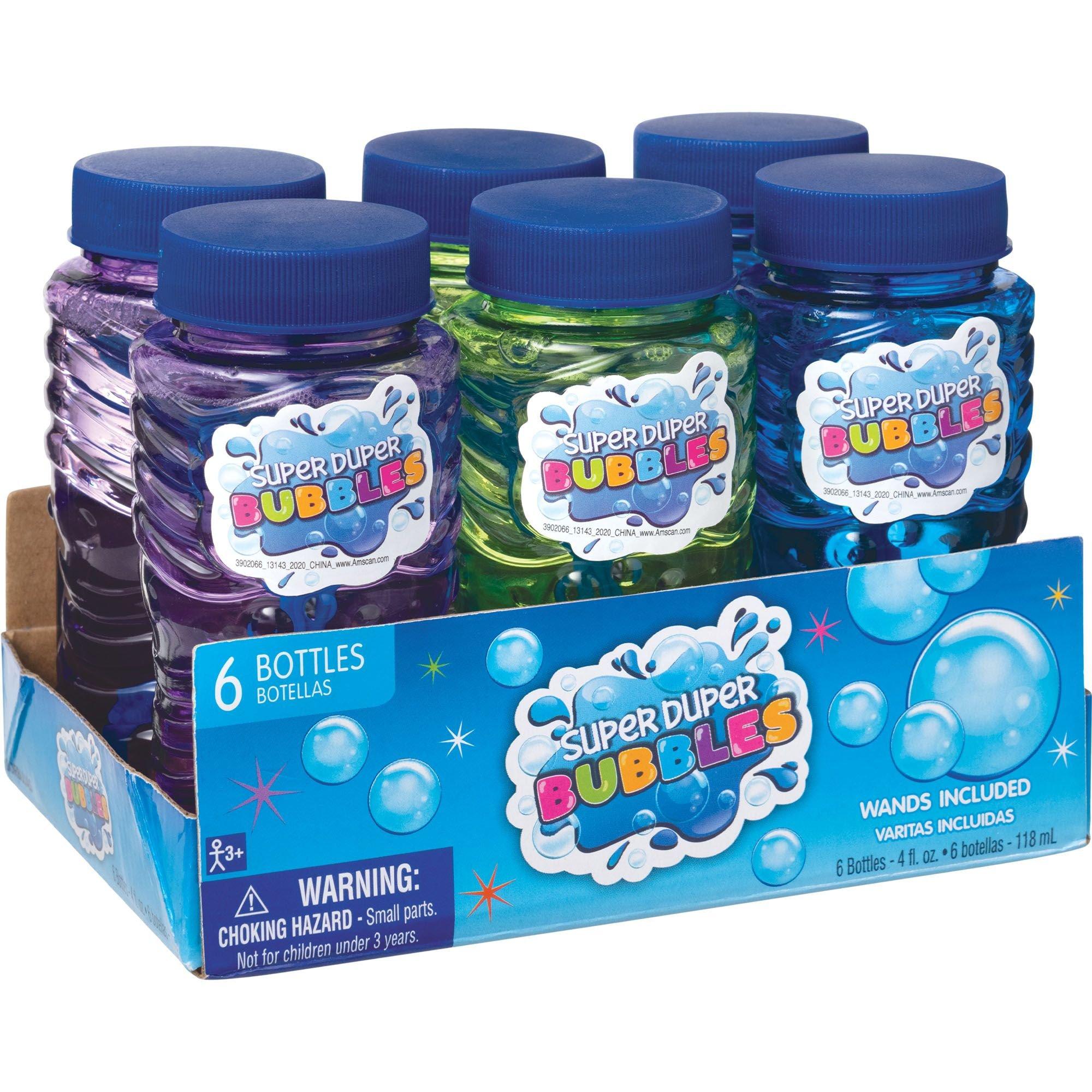 Ja-ru Super Miracle Bubbles 6 Pk., 4 Oz. Each, Yard Games, Baby & Toys