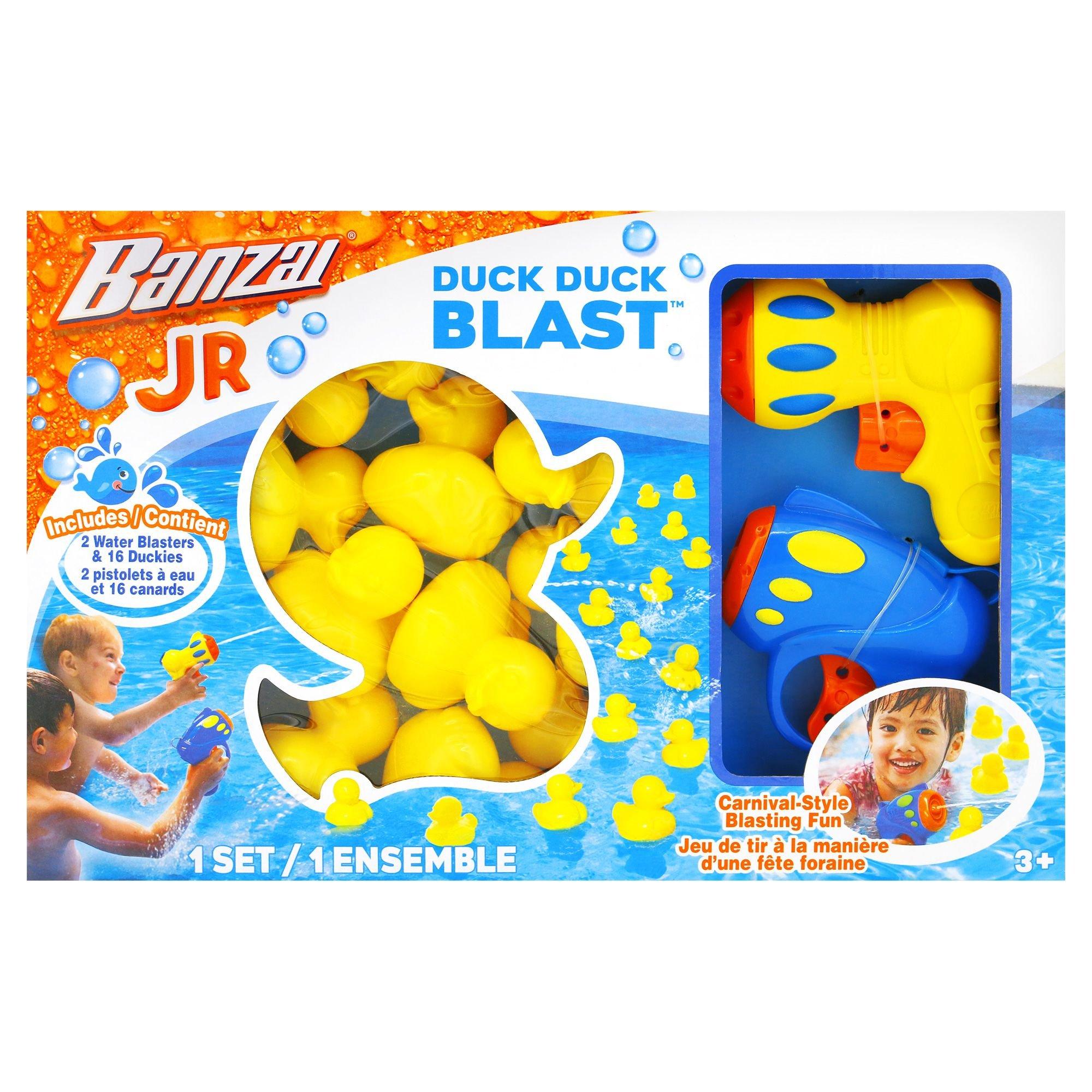 Duck Duck Blast Pool Game, Includes 2 Water Blasters & 16 Ducks