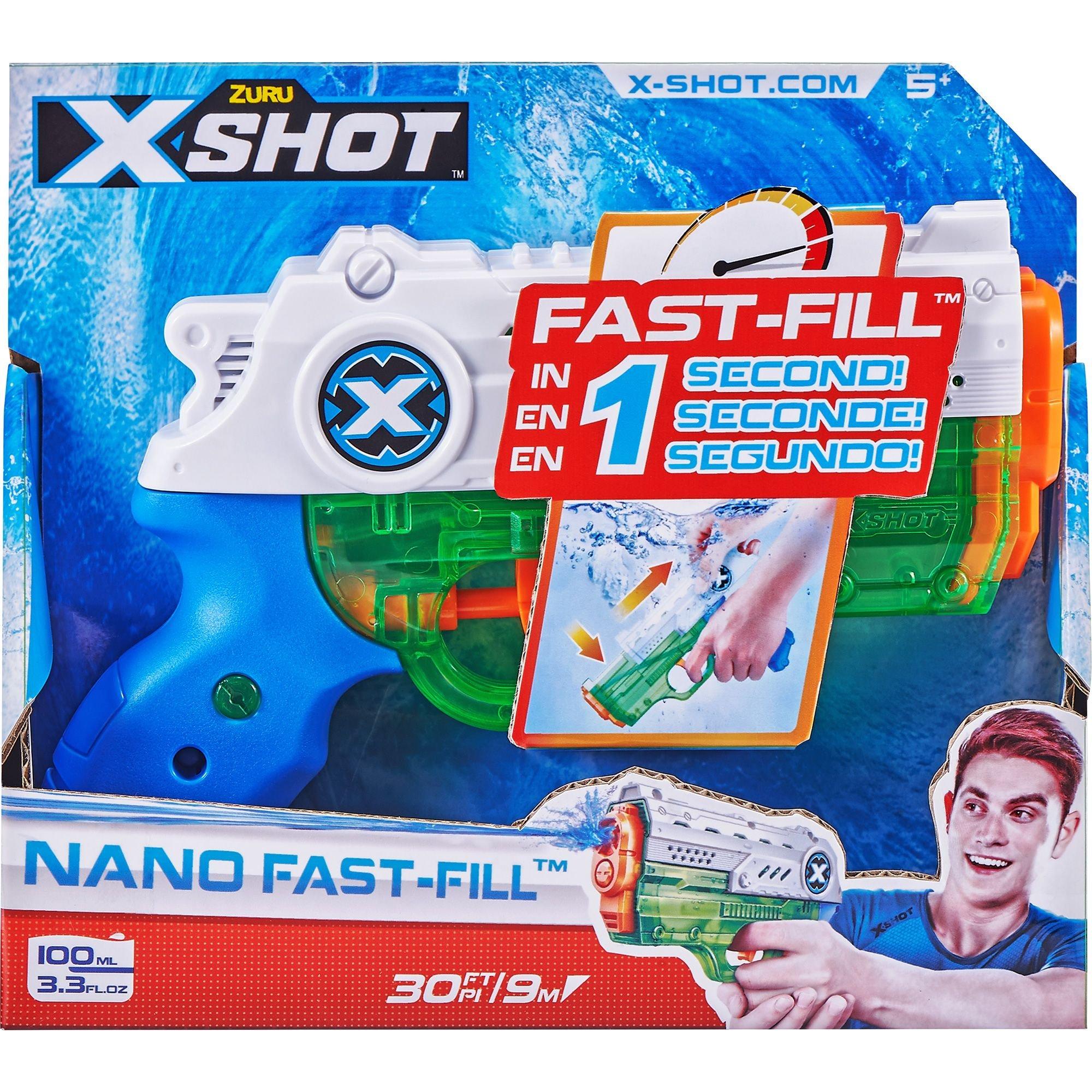 X-Shot Water Fast-Fill Skins Nano Water Blaster by Zuru