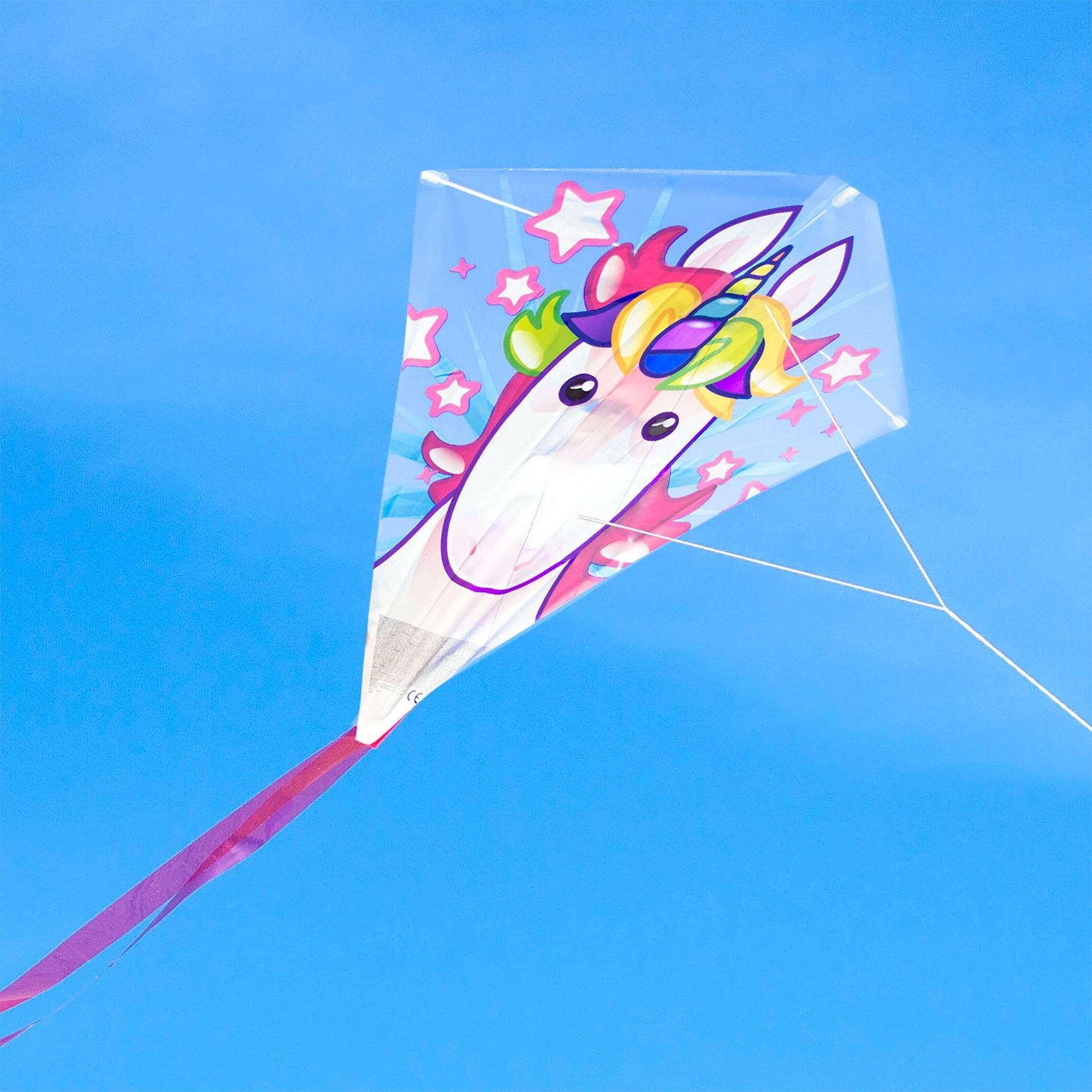 Diamond Unicorn Kite, 22in x 23in Party City