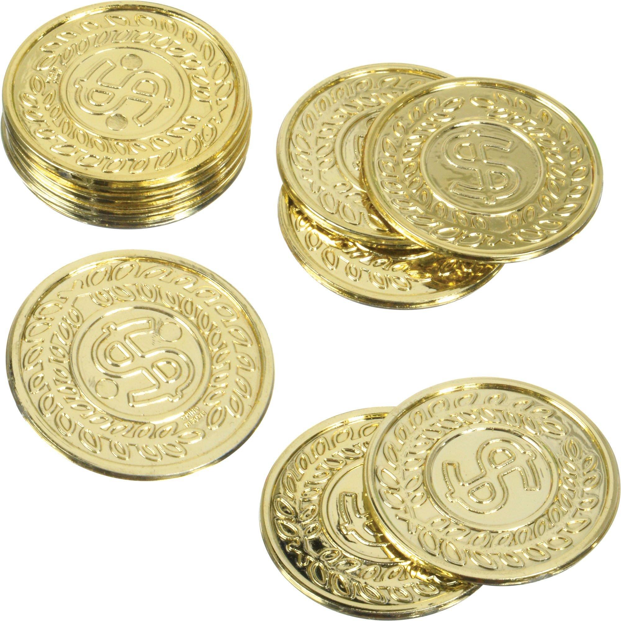 Dollar Sign Gold Coins 100ct