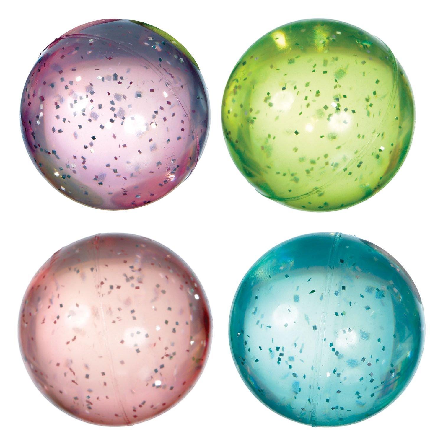 Glitter Pastel Star Bounce Balls 8ct