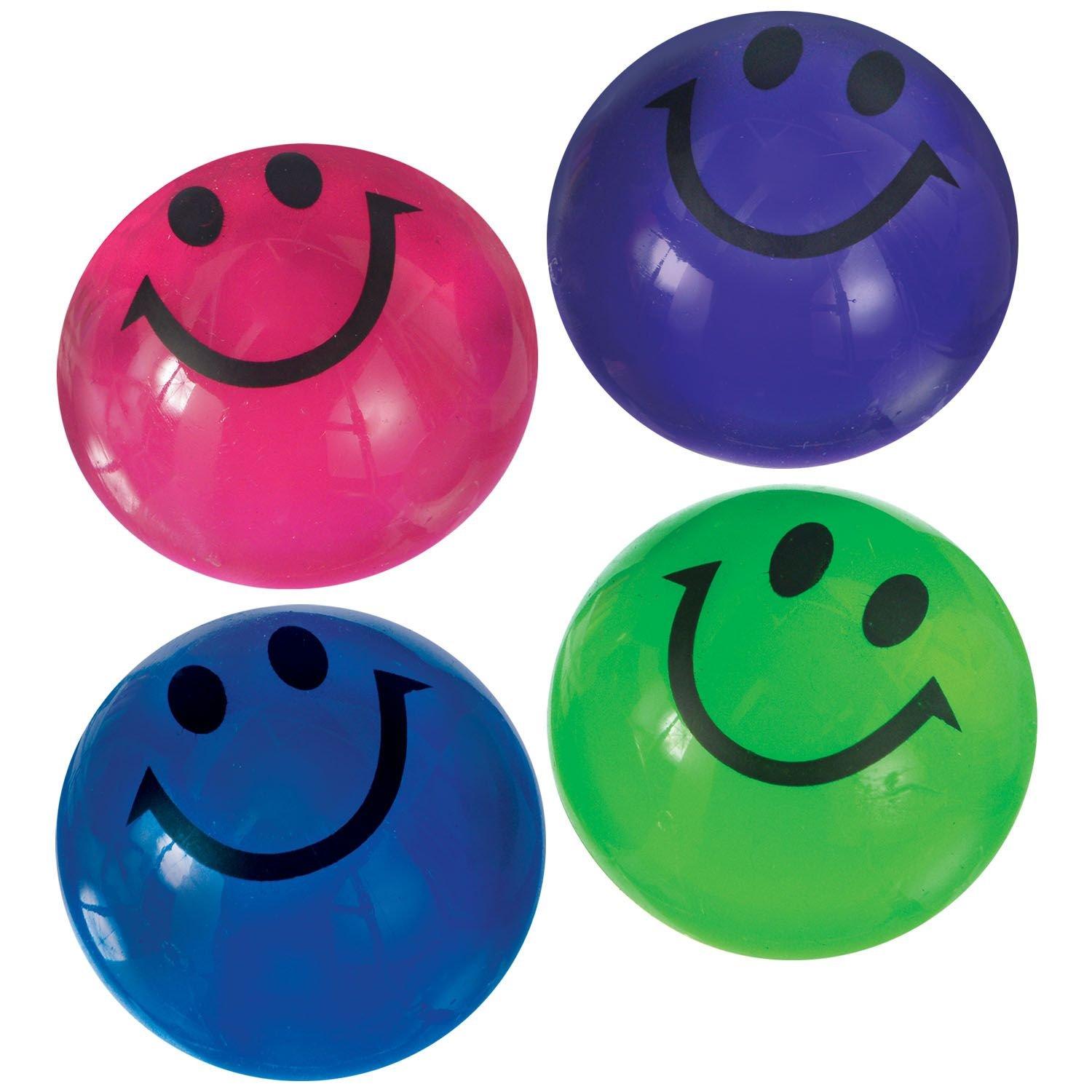 Smiley Face Sponge Ball Party Toys For kids Set of 3 ball