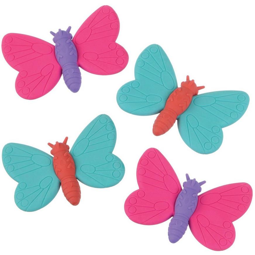 Butterfly Erasers 12ct