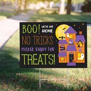 Boo Not Home Trick-or-Treat Yard Sign