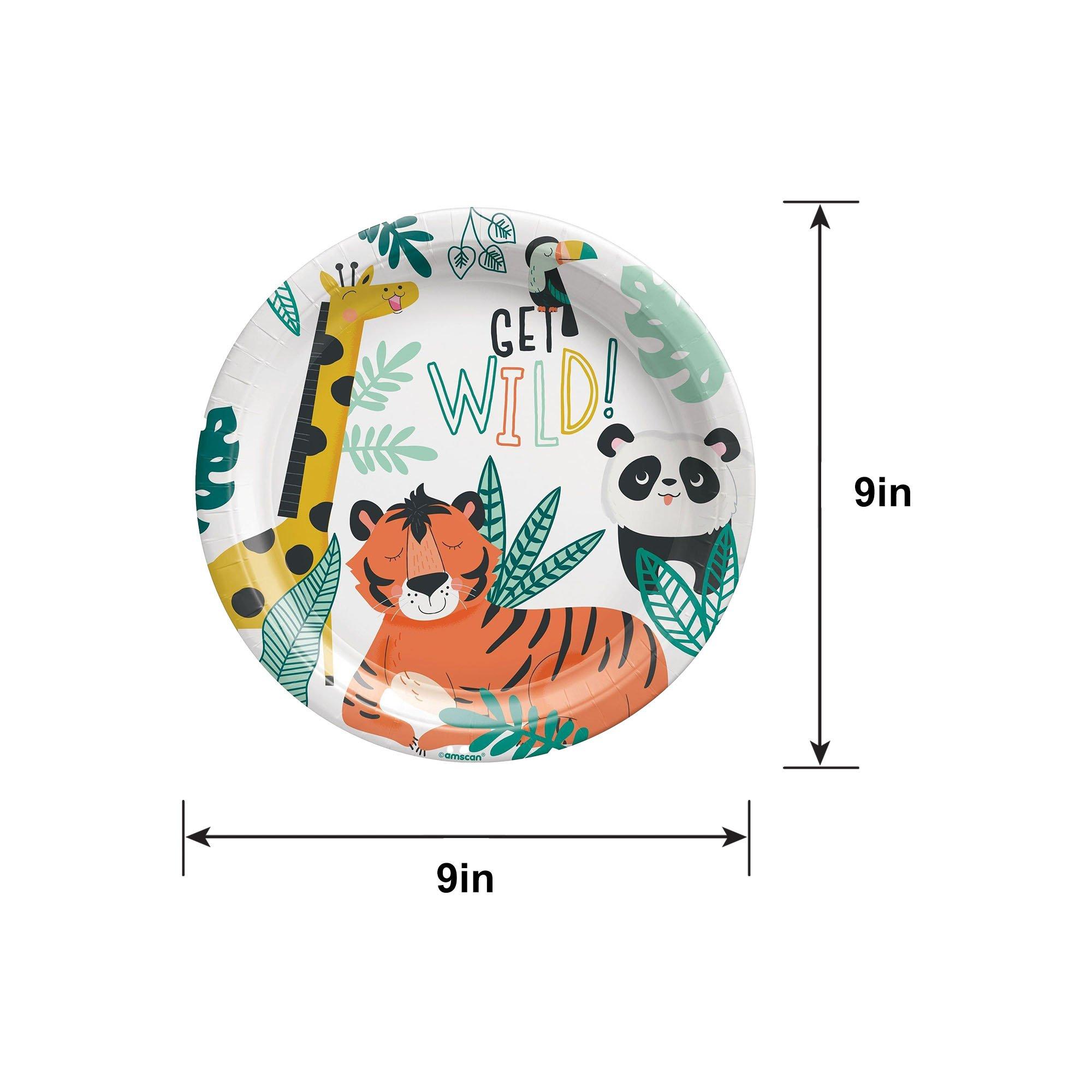 Get Wild Jungle Paper Lunch Plates, 9in, 8ct