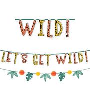 Get Wild Jungle Cardstock & Tissue Paper Banners, 2ct