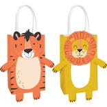 Get Wild Lion & Tiger Create Your Own Paper Favor Bag Kit, 5.25in x 8.4in, 8ct