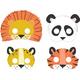 Get Wild Jungle Cardstock Face Masks, 8ct
