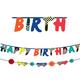 Skater Party Birthday Cardstock Banners, 2ct