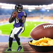 NFL Baltimore Ravens Lamar Jackson Centerpiece Cardboard Cutout, 18in