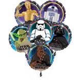 Star Wars Galaxy Adventure Foil Balloon Bouquet, 6pc