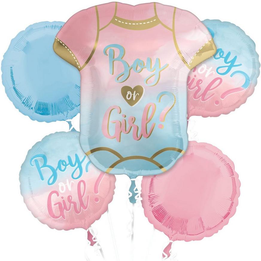 New Baby 10" Gender Reveal Latex Party Decor Balloons set Boy & Girl pack of 8 