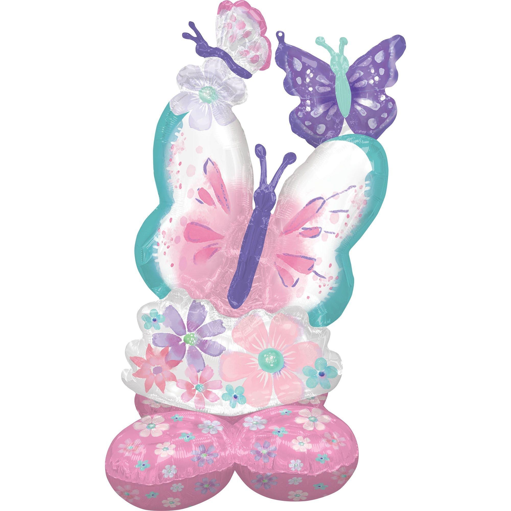 AirLoonz Flutter Butterfly Foil Balloon, 44in Party City