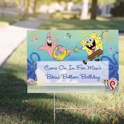 Custom SpongeBob SquarePants Yard Sign
