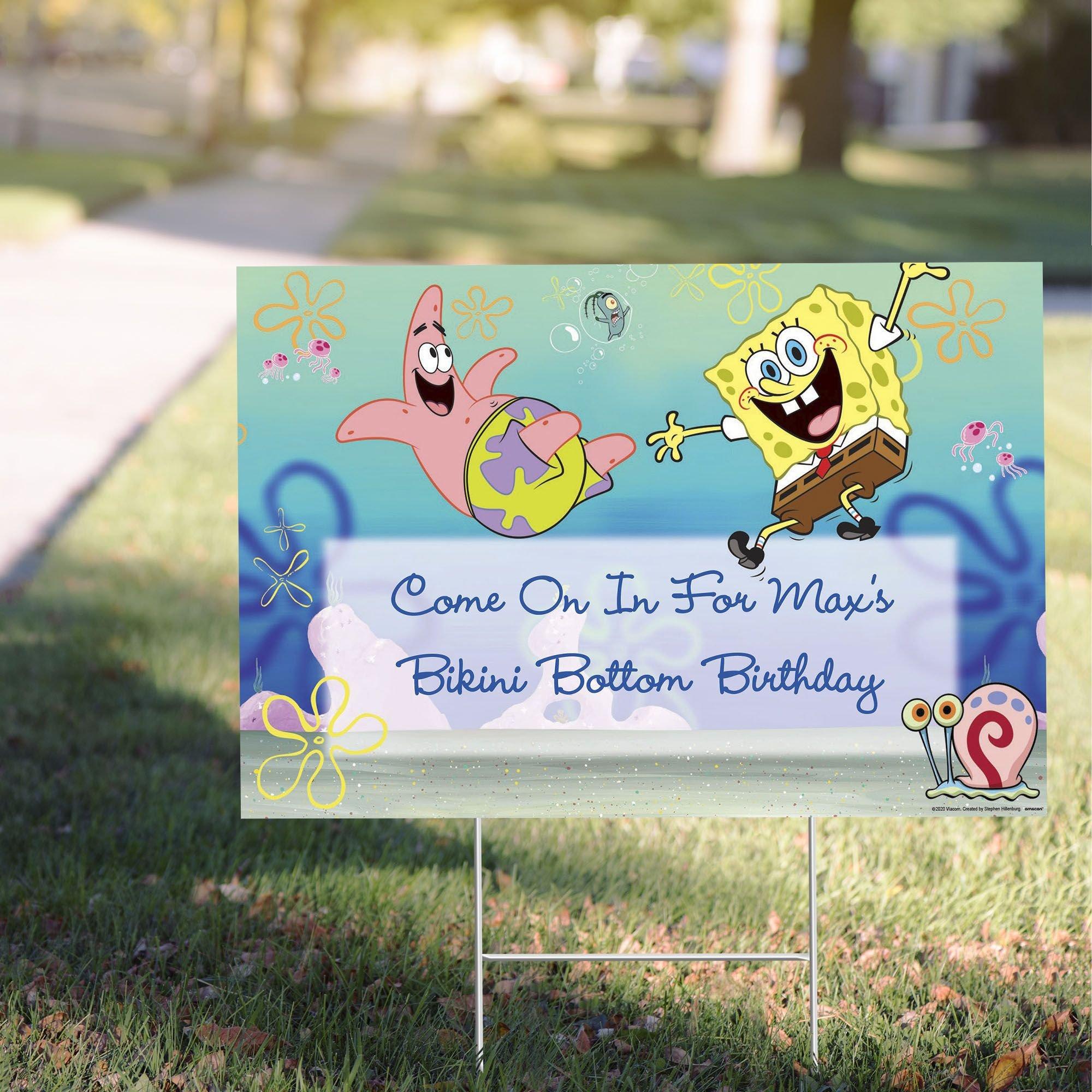 Spongebob Square Pants Birthday Party Supplies 8 Guest Table Decor and  Balloo