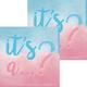 It's A… Gender Reveal Paper Beverage Napkins, 5in, 16ct - The Big Reveal