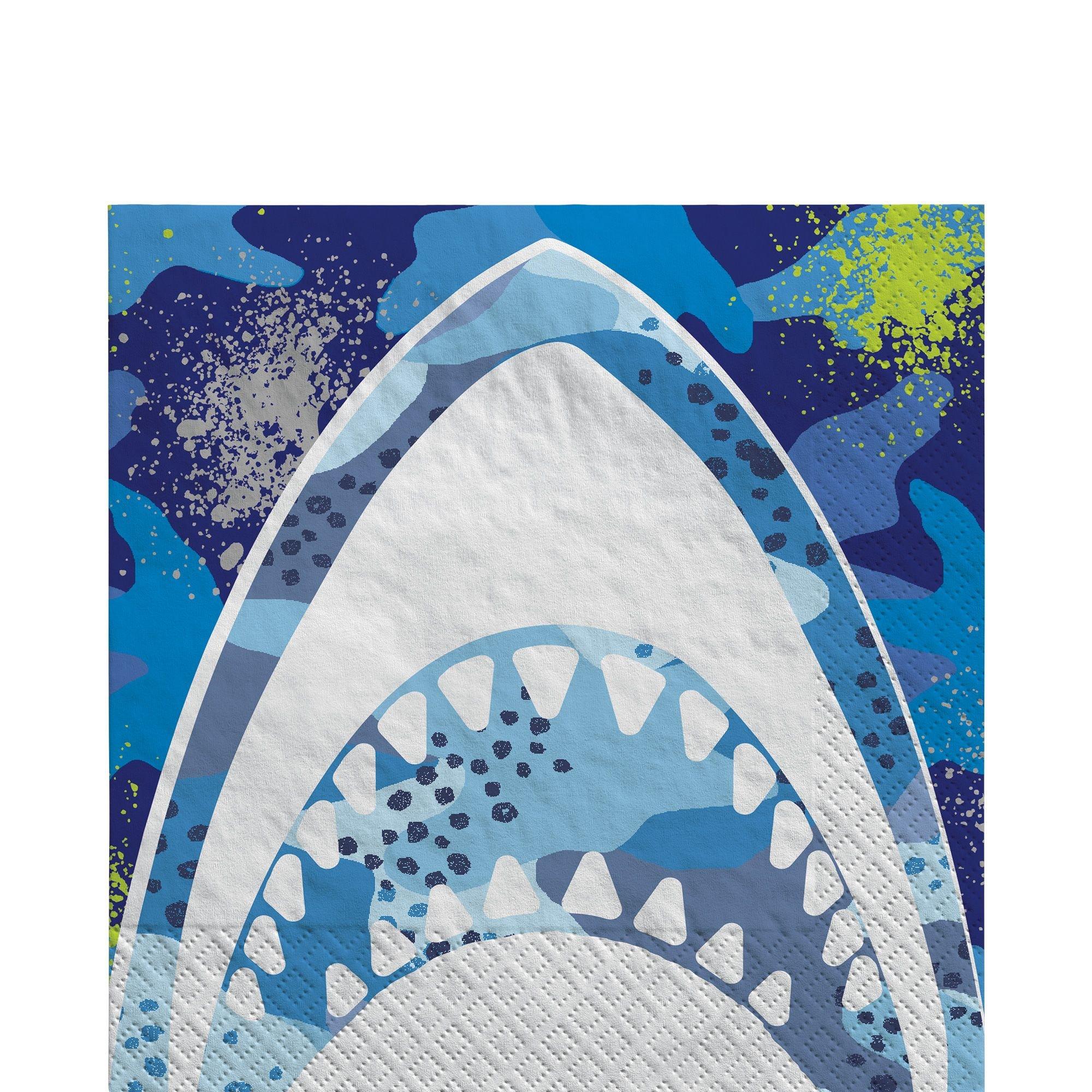 Shark Party Lunch Napkins, 6.5in, 16ct