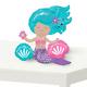 Air-Filled Sitting Shimmer Mermaid Balloon, 18in