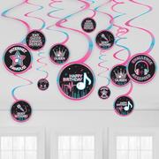 Internet Famous Birthday Swirl Decorations 12ct