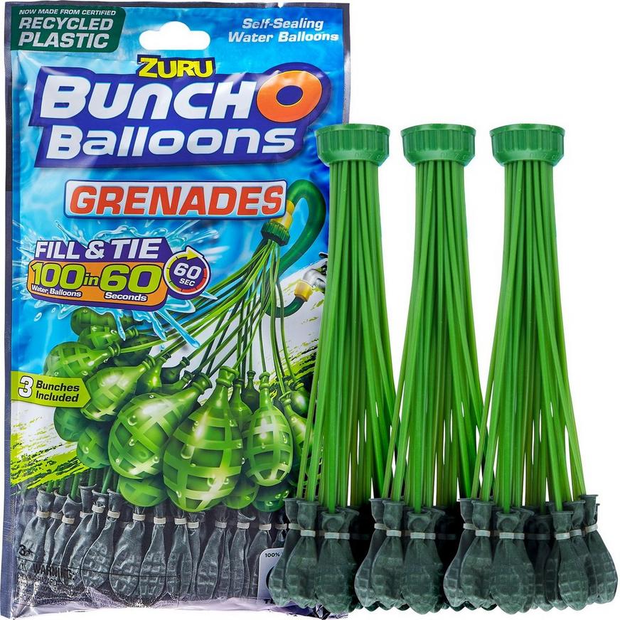 ZURU Bunch O Ballons Grenades 100 Self-sealing Water Balloons for sale online 
