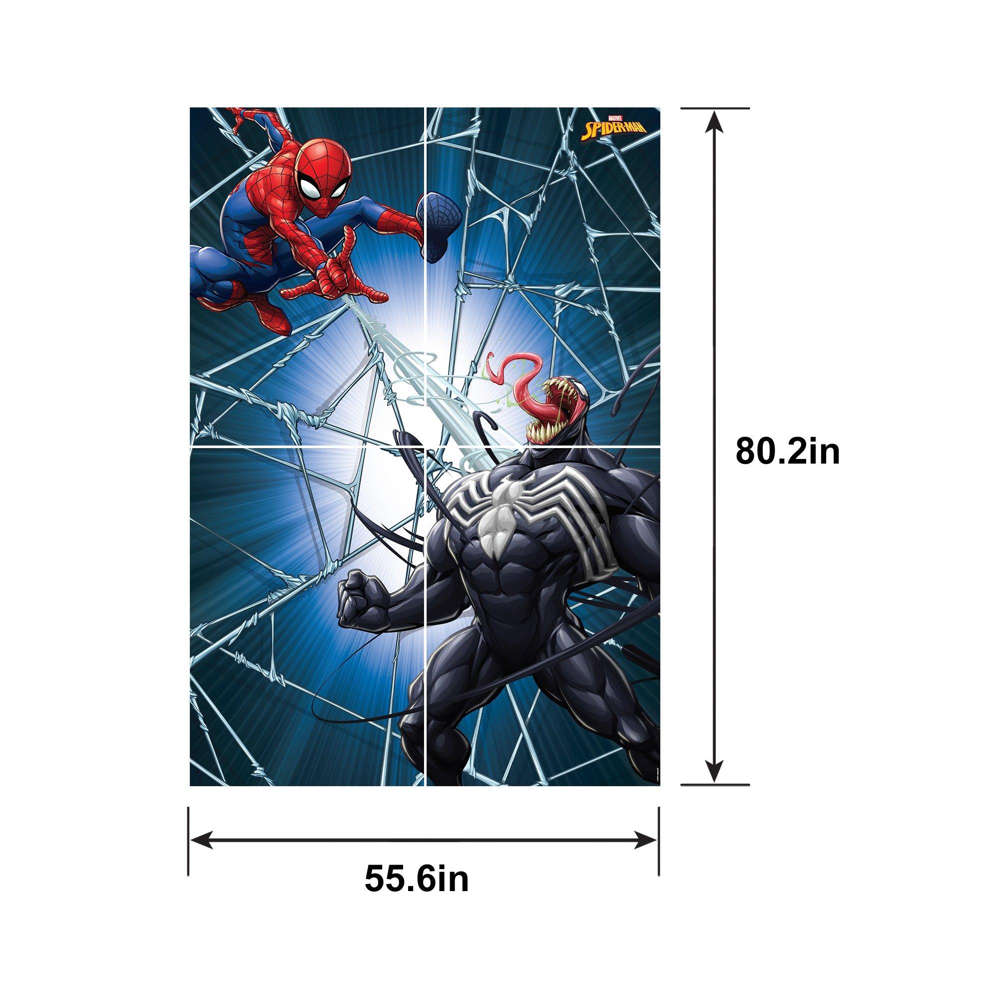Spider-Man Webbed Wonder Scene Setter, 55.6in x 80.2in, 4pc