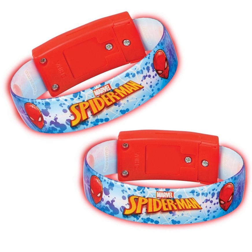 Light-Up Spider-Man Webbed Wonder Bracelets, 4ct