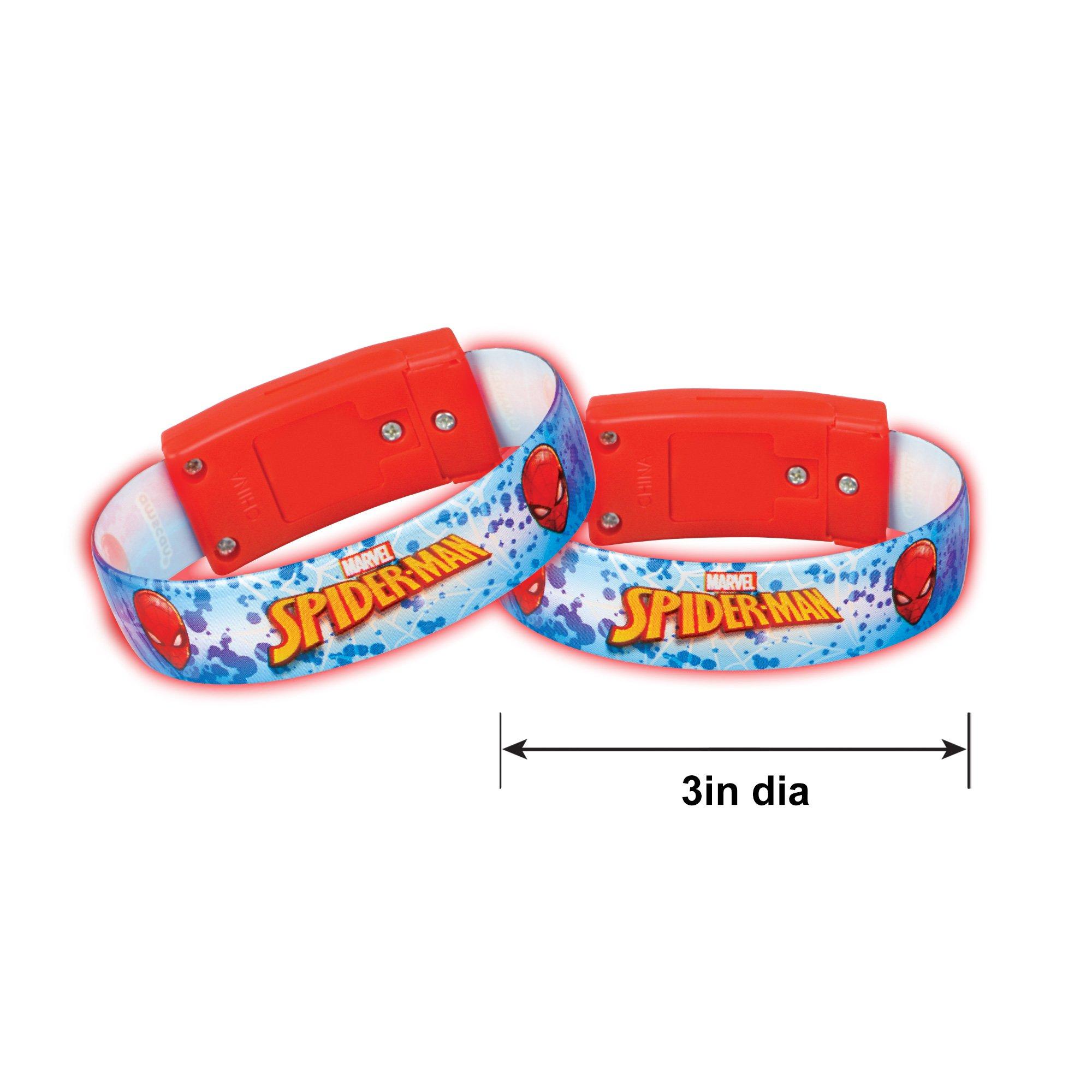 Light-Up Spider-Man Webbed Wonder Bracelets, 4ct